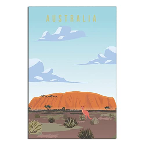 Australien Vintage Reiseposter Leinwand Wandkunst Poster Dekor Malerei Poster von CRONDUS