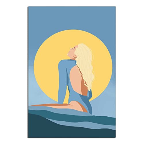 Surf Vintage Poster Leinwand Wandkunst Poster Dekor Malerei Poster von CRONDUS