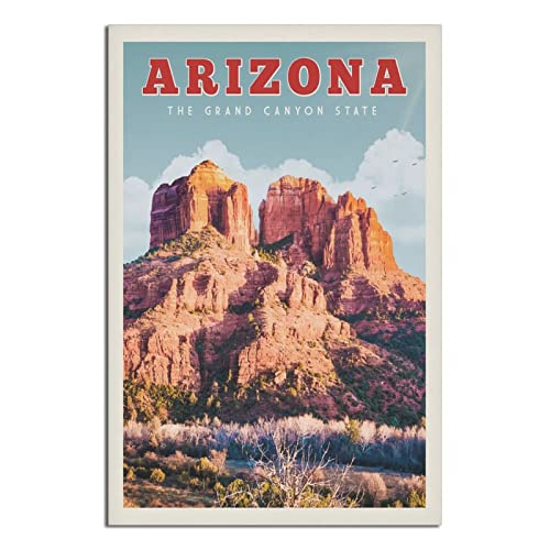 Vintage Arizona Reiseposter Leinwand Wandkunst Poster Dekor Malerei Poster von CRONDUS
