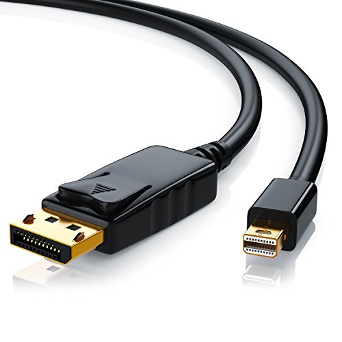 CSL - Mini Displayport auf Displayport 1m - inkl. Tonübertragung - kompatibel mit Thunderbolt 1- und Thunderbolt 2-Ports - UHD 3840x2160 bei 30 Hz - kompatibel mit Apple Lenovo Surface von CSL-Computer