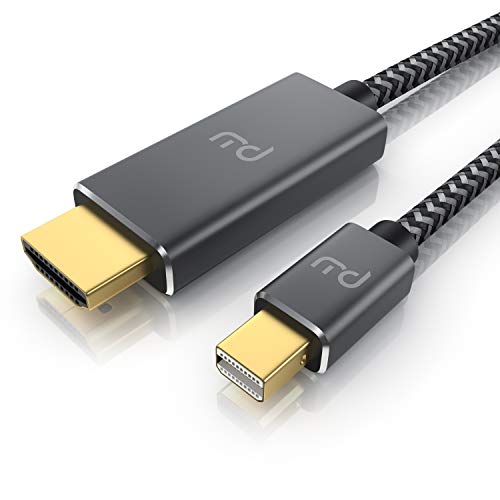 CSL - 4k Mini Displayport 1.4 zu Hdmi 2.0 Kabel – 1m - mini DP Adapter – 4k@60Hz - Thunderbolt 1-2 - Audio und Video – geeignet für MacBook, Microsoft Surface Pro, Notebook, Monitor von CSL-Computer