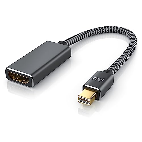 CSL - 4k Mini Displayport zu Hdmi 2.0 Adapter – Mini DP Kabel – 4k@60Hz - Thunderbolt 1-2 - Audio und Video – geeignet für MacBook Air/Pro, Microsoft Surface Pro, Lenovo Notebook, Monitor, Projektor von CSL-Computer