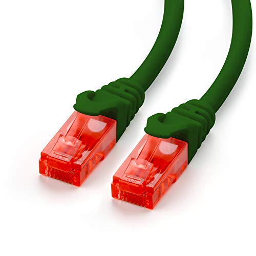 CSL-Computer CAT.6 Ethernet Patchkabel (RJ45) | 0,5m | grün | LAN-Kabel | UTP | 10/100/1000 Mbit/s von CSL-Computer