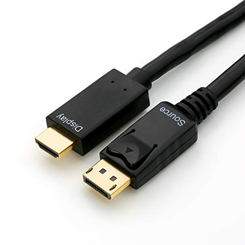 CSL-Computer DisplayPort/HDMI Kabel | 3m | schwarz | HDCP-konform | 4K/60Hz | Ethernet-Kanal von CSL-Computer