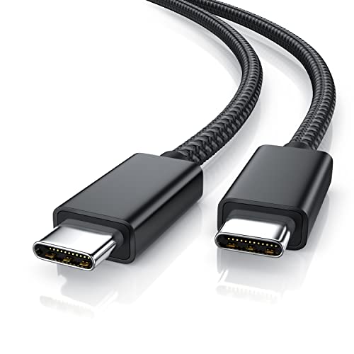 CSL - Thunderbolt 3 Kabel - USB 4 Kabel - 100W - Power Delivery Ladekabel Datenkabel - USB-C Gen3x2 - Typ C - 0,8 m - 40 Gbit/s - Knickschutz - Nylon-Ummantelung - Für USB Typ-C Geräte von CSL-Computer