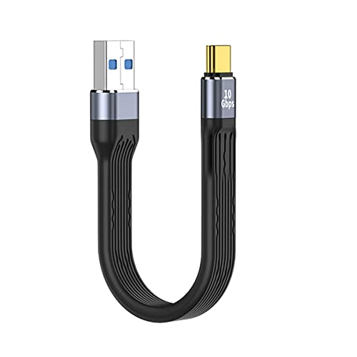 CY 10 Gbit/s USB 3.1 Typ C Stecker auf USB 3.0 Typ A Stecker, flaches, schlankes FPC Datenkabel 13 cm für Laptop Handy von CY
