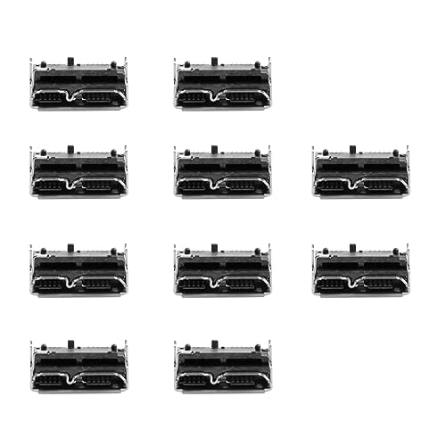 CY Anschluss 10 Stück Micro-USB 3.0 10-polige Buchse Board-Halterung SMT-Typ 5,2 mm Höhe für SSD USB-Festplatte von CY