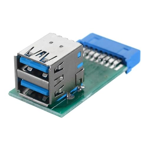 CY Vertikaler Dual USB 3.0 A Typ Buchse auf Motherboard 20 Pin Box Header Slot Adapter PCBA von CY