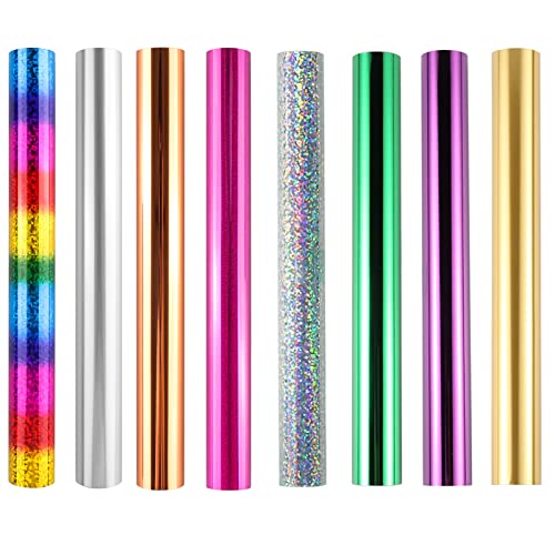 8 Stück Toner Reaktivfolie Rolle Verwendung mit Laminiergerät-Laserdrucker, Papier, holografische Wärmeübertragung, Basteln, Karton, Heißstempeln, holografische Wärmeübertragung, 5 m x 19 cm/Rolle 8 Stück Toner Reaktivfolie Rolle Verwendung mit Laminiergerät-Laserdrucker, Papier, holografische Wärmeübertragung, Basteln, Karton, Heißstempeln, holografische Wärmeübertragung, 5 m x 19 cm/Rolle von CYFUN DESIGN