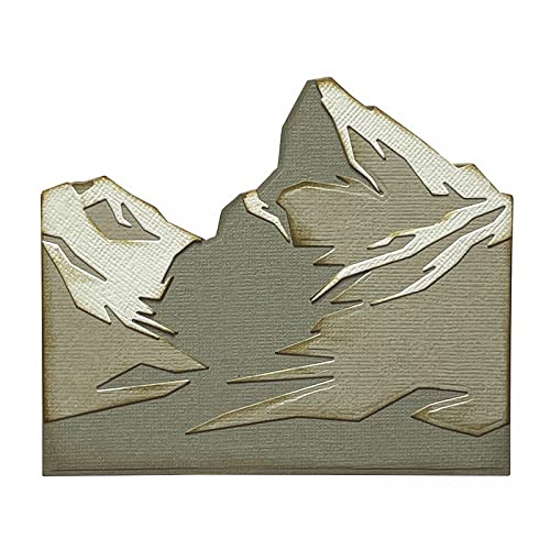 Mountain Peak Weihnachtsformen für die Kartenherstellung Xmas Peak Hintergrund Metall Stanzformen für DIY Scrapbooking Papier Crafting Metallschablone Stanzungen Stanzschablone Formen Künstlerbedarf von CYFUN DESIGN