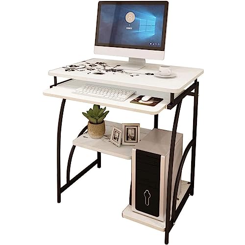 CYXUANG Homeoffice Einfacher Computertisch, integrierter Schreibtisch, Bücherregal, Laptop-Schreibtisch, moderner minimalistischer Schreibtisch, Arbeitstisch, moderner Gaming-Schreibtisch Rustikales von CYXUANG