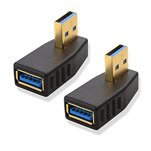 Cable Matters 2er-Pack 90 Grad USB mit winkelstecker Gender Changer USB Adapter, Winkel USB stecker (USB 90 Grad Adapter) von Cable Matters