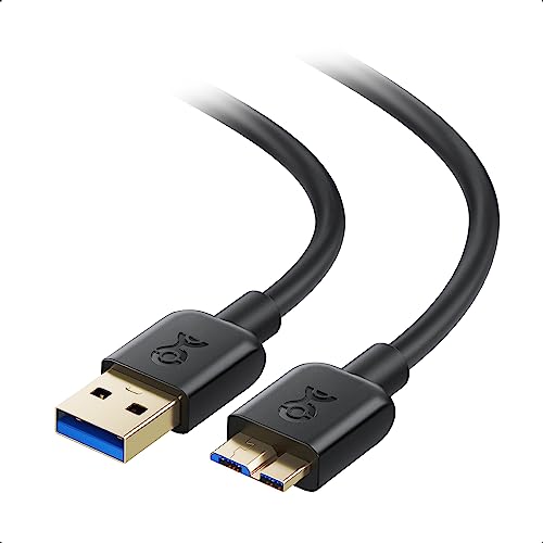 Cable Matters USB 3.0 Kabel auf Micro B 0,5m (USB 3 Kabel Festplattenkabel, Externe Festplatte Kabel, USB Micro B Kabel) in Schwarz - 0,5 Meter von Cable Matters