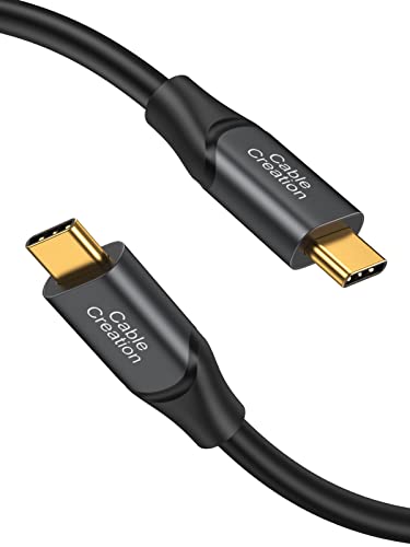 CableCreation USB C auf USB C Kabel 1,5m, 10Gbps USB C zu C Datenkabel, 4K Videoausgang, 100W Schnellladekabel für Android Auto, USB C Externe SSD MacBook Air iPad, Galaxy S23 Z Fold, etc., 1.5m/5ft von CableCreation