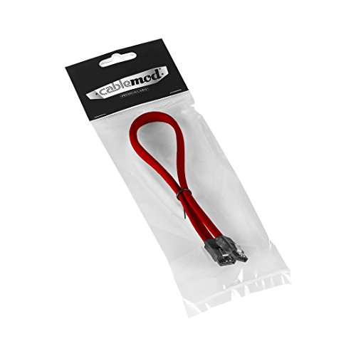 CABLEMOD compatible ModMesh SATA 3 Cable 30cm - rot von CableMod