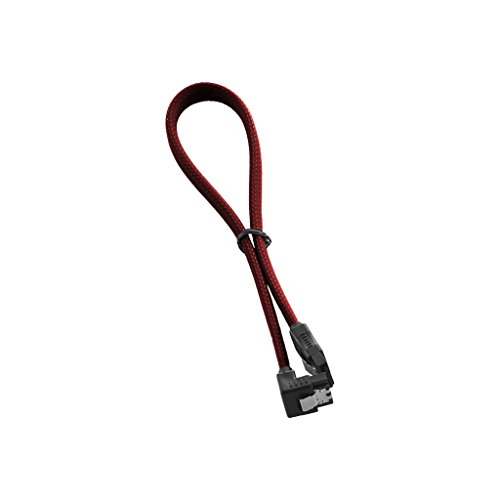 CableMod Compatible ModMesh Right Angle SATA 3 Cable 30cm - blutrot von CableMod