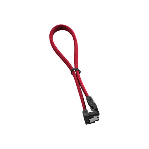 CABLEMOD compatible ModMesh Right Angle SATA 3 Cable 30cm - rot von CableMod