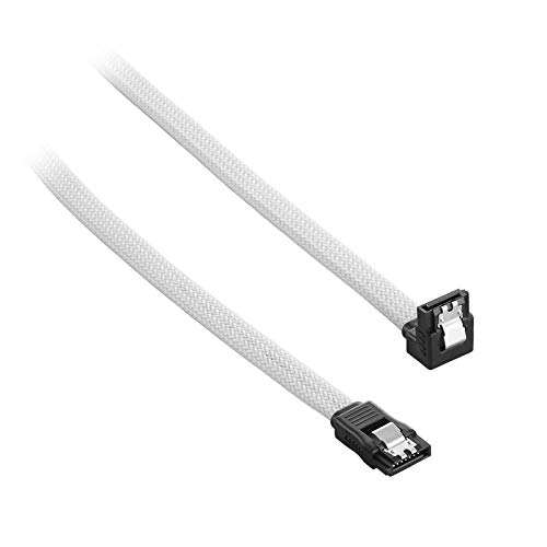 CableMod Compatible ModMesh Right Angle SATA 3 Cable 30cm - weiß von CableMod