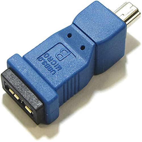 Cablematic - Adapter USB 3.0 auf USB 2.0 (Micro-USB auf mini USB AB weiblich zu män von CABLEMATIC