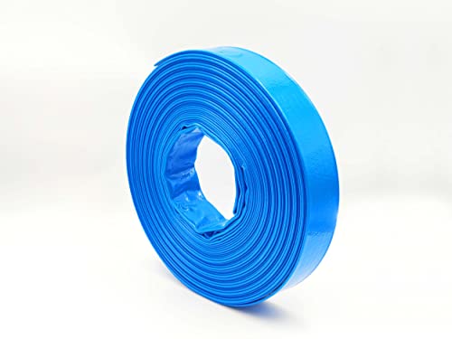 Flachschlauch Ø 100 mm | 4 Zoll 30 Meter | 4 bar Betriebsdruck | 12 bar Berstdruck | Betonschlauch | PVC Flachschlauch blau von Caleido-Concept Ideen für Dein Leben