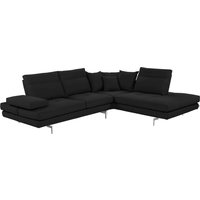 CALIA ITALIA Ecksofa "Toby Wing, L-Form", Sitztiefenverstell.,wahlw. mit Kissen-Set, Füße chrom glänzend von Calia Italia