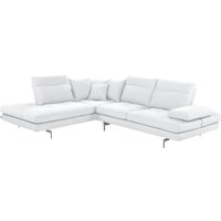 CALIA ITALIA Ecksofa "Toby Wing, L-Form", Sitztiefenverstell.,wahlw. mit Kissen-Set, Füße chrom glänzend von Calia Italia