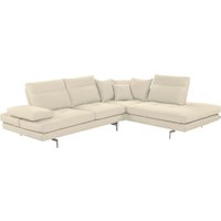 CALIA ITALIA Ecksofa "Toby Wing, L-Form", Sitztiefenverstell.,wahlw. mit Kissen-Set, Füße chrom glänzend von Calia Italia