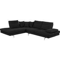 CALIA ITALIA Ecksofa "Toby Wing, L-Form", Sitztiefenverstell.,wahlw. mit Kissen-Set, Füße chrom glänzend von Calia Italia