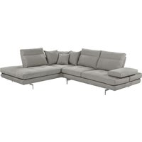 CALIA ITALIA Ecksofa "Toby Wing, L-Form", Sitztiefenverstell.,wahlw. mit Kissen-Set, Füße chrom glänzend von Calia Italia