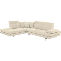 CALIA ITALIA Ecksofa "Toby Wing, L-Form", Sitztiefenverstell.,wahlw. mit Kissen-Set, Füße chrom glänzend von Calia Italia