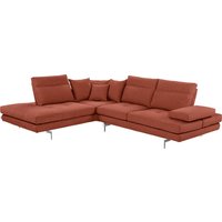 CALIA ITALIA Ecksofa "Toby Wing, L-Form", Sitztiefenverstell.,wahlw. mit Kissen-Set, Füße chrom glänzend von Calia Italia