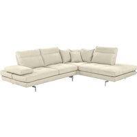 CALIA ITALIA Ecksofa "Toby Wing, L-Form", Sitztiefenverstell.,wahlw. mit Kissen-Set, Füße chrom glänzend von Calia Italia