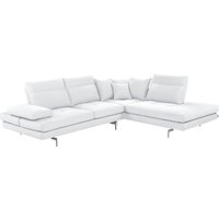 CALIA ITALIA Ecksofa "Toby Wing, L-Form", Sitztiefenverstell.,wahlw. mit Kissen-Set, Füße chrom glänzend von Calia Italia