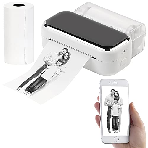 Callstel Fotodrucker: Mobiler XL Akku-Foto-Thermodrucker, Android, iOS, Bluetooth, App, 80mm (Mini Drucker, Handy Drucker, Sofortbildkamera) von Callstel