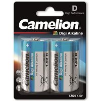 Mono-Batterie, Digi-Alkaline, LR20, 2 Stück - Camelion von Camelion