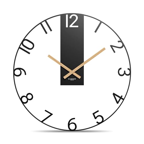 Cander Berlin SOLVIG XXL Wanduhr lautlos 60 cm Metall Holz-Zeiger ohne Tickgeräusche groß modern schwarz Wohnzimmer Küche Vintage Cander Berlin SOLVIG XXL Wanduhr lautlos 60 cm Metall Holz-Zeiger ohne Tickgeräusche groß modern schwarz Wohnzimmer Küche Vintage von Cander Berlin