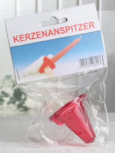 Kerzenanspitzer für Spitz- und Stabkerzen, rot von CandleCorner
