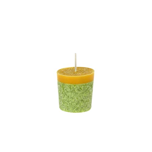 Candle Factory Votivkerzen aus pflanzlichem Stearin, ca. 16h Brennzeit, Duft: Zitronengras von Candle Factory