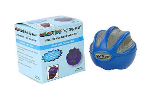 CanDo Handtrainer, Fingertrainer Digi-Squeeze, blau (schwer) von Cando