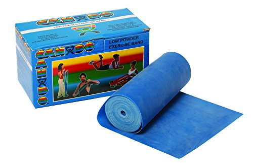 CanDo Trainingsband / Gymnastikband - Spenderbox - Länge 5,5 m - blau (schwer) von Cando