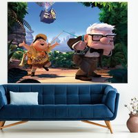 Carl Fredricksen Und Russell, Up Movie Wandkunst, Luftballons Wanddekor, Poster, Kinderzimmer Leinwand, Print von CanvaSale