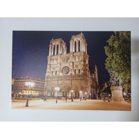 Notre-Dame Kathedrale Leinwand, Notre Dame Wandkunst, Frankreich Paris Landschaft, Druck von CanvaSale