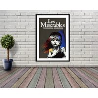 Les Miserables Musical Theater Film Kunst Poster, Leinwand Wandkunst, Druck Kunst, Geschenk Für Sie, Wandkunst von CanvaStationWallArts