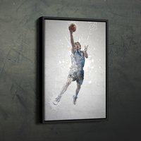Dirk Nowitzki Poster Dallas Mavericks Nba Gerahmt Wand Kunst Home Decor Leinwand Druck Kunstwerk von CanvasMiracle