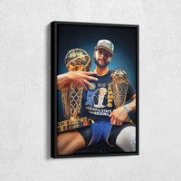 Stephen Curry Art Nba Champion Poster Mvp Golden State Warriors von CanvasMiracle