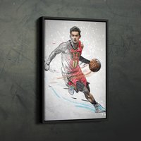 Trae Young Poster Atlanta Hawks Nba Gerahmte Wand Kunst Home Decor Leinwand Druck Kunstwerk von CanvasMiracle