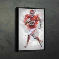 Travis Kelce Poster Kansas City Chiefs Nfl Gerahmte Wand Kunst Home Decor Leinwand Druck Kunstwerk von CanvasMiracle