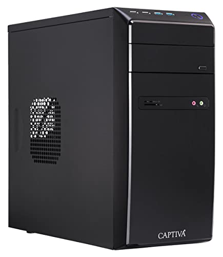 Captiva Power Starter I57-572 | Intel i3 10100 | H410M Mainboard | Intel UHD | 8GB DDR4 RAM | SSD 240GB | 1TB HDD | Luftkühlung | Windows 11 Home | Office PC von Captiva