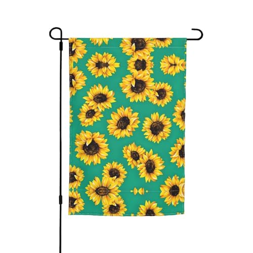 Frühlings-Sonnenblumen, Blumen, Urlaub, Gartenflaggen, 30,5 x 45,7 cm, doppelseitiger Druck, dekorative Flaggen für Außendekoration für alle Jahreszeiten von CarXs