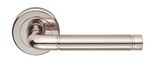 Carlisle Brass SZR040PNSN SEROZZETTA QUARANTA Hebel auf runder Rose, Satin-Nickel/poliertes Nickel von Carlisle Brass